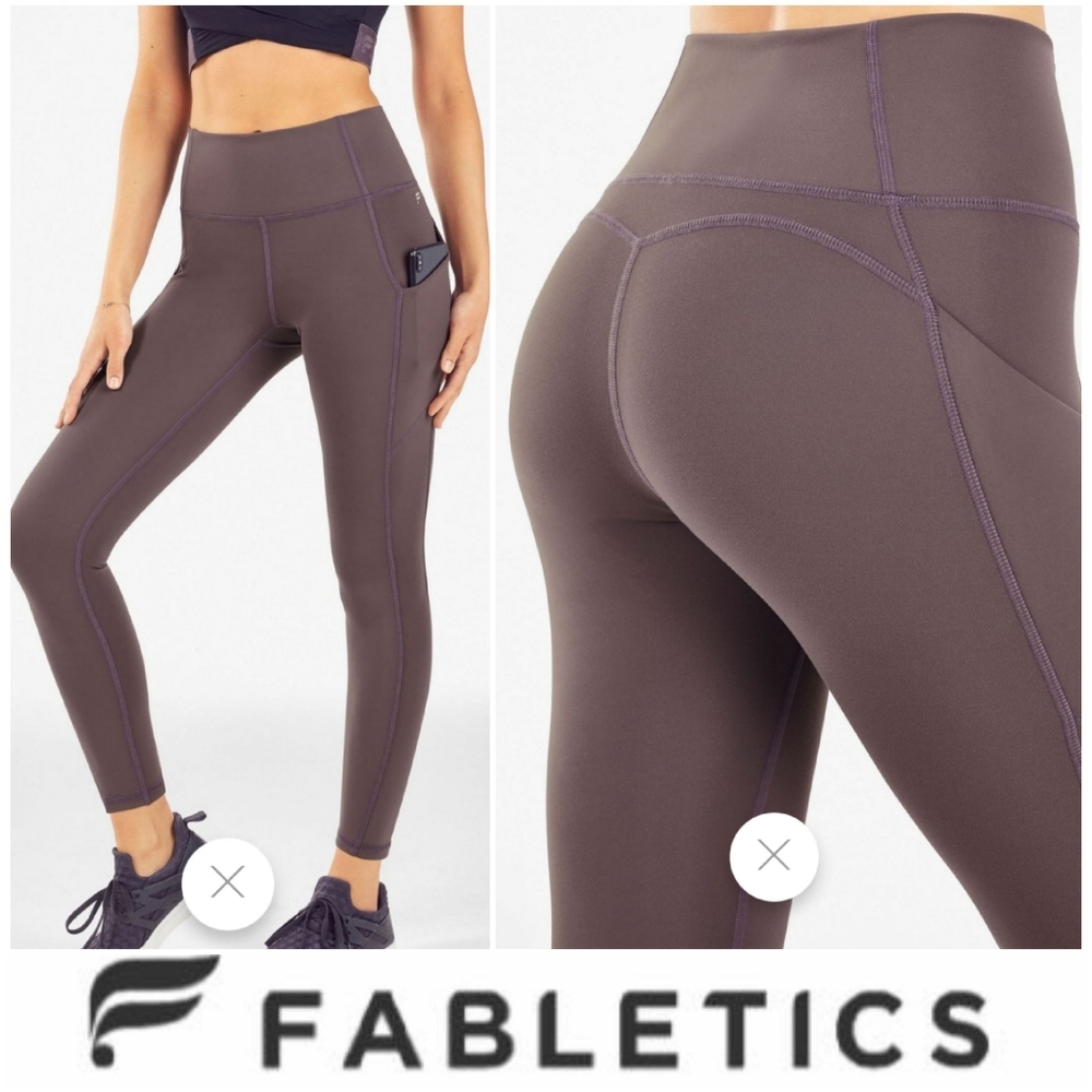 Fabletics High-Waisted 7/8 Pocket Legging - S